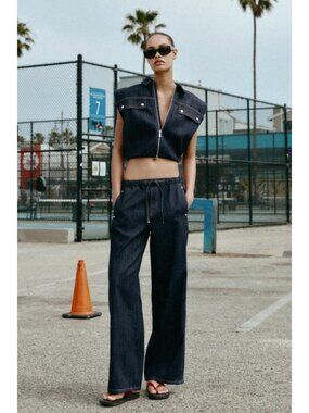 ZARA Z1975 DENIM BALLOON VEST